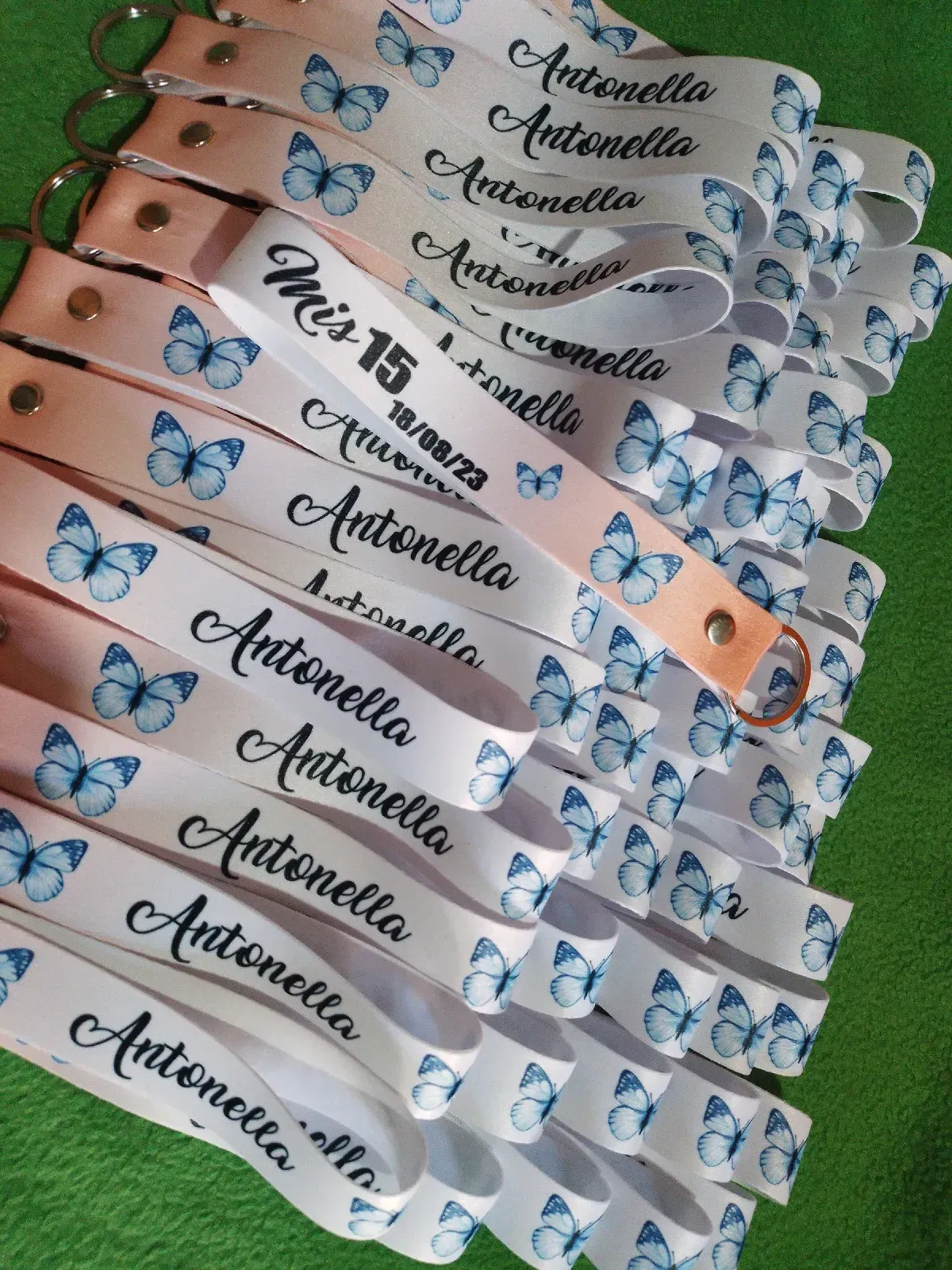 Llavero cinta 15 cm con aro pack por 500 unidades 
