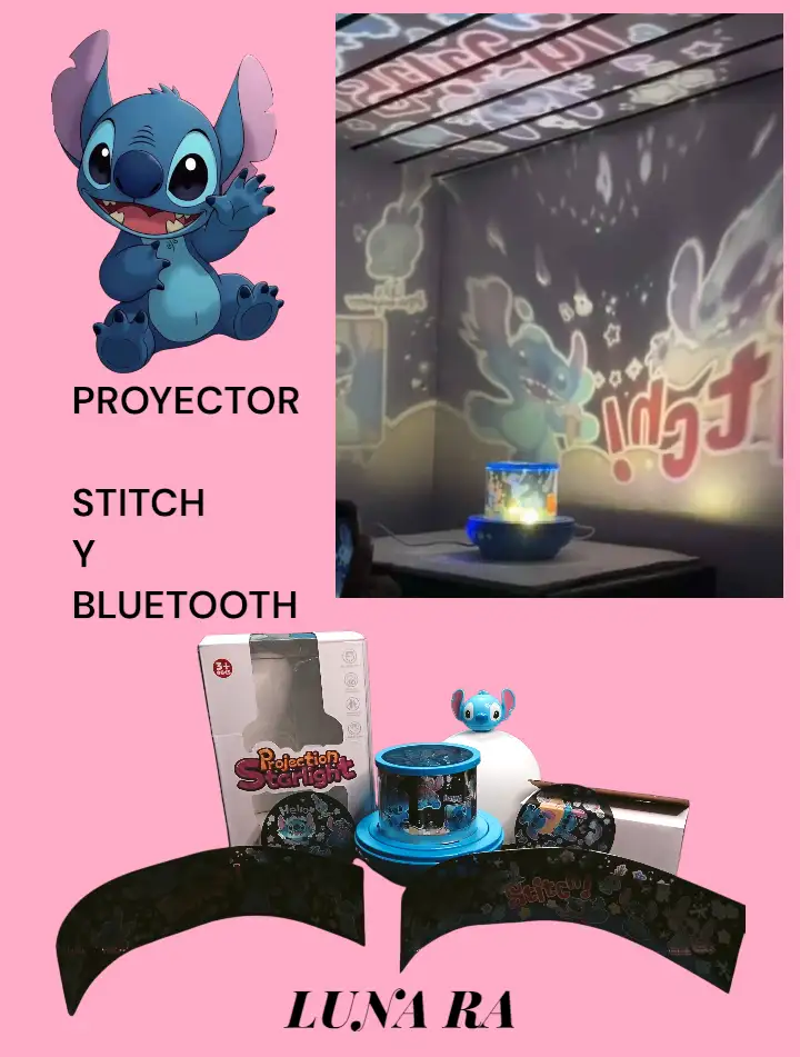 *PROYECTOR 📽️ STITCH CON BOCINA BLUETOOTH  2