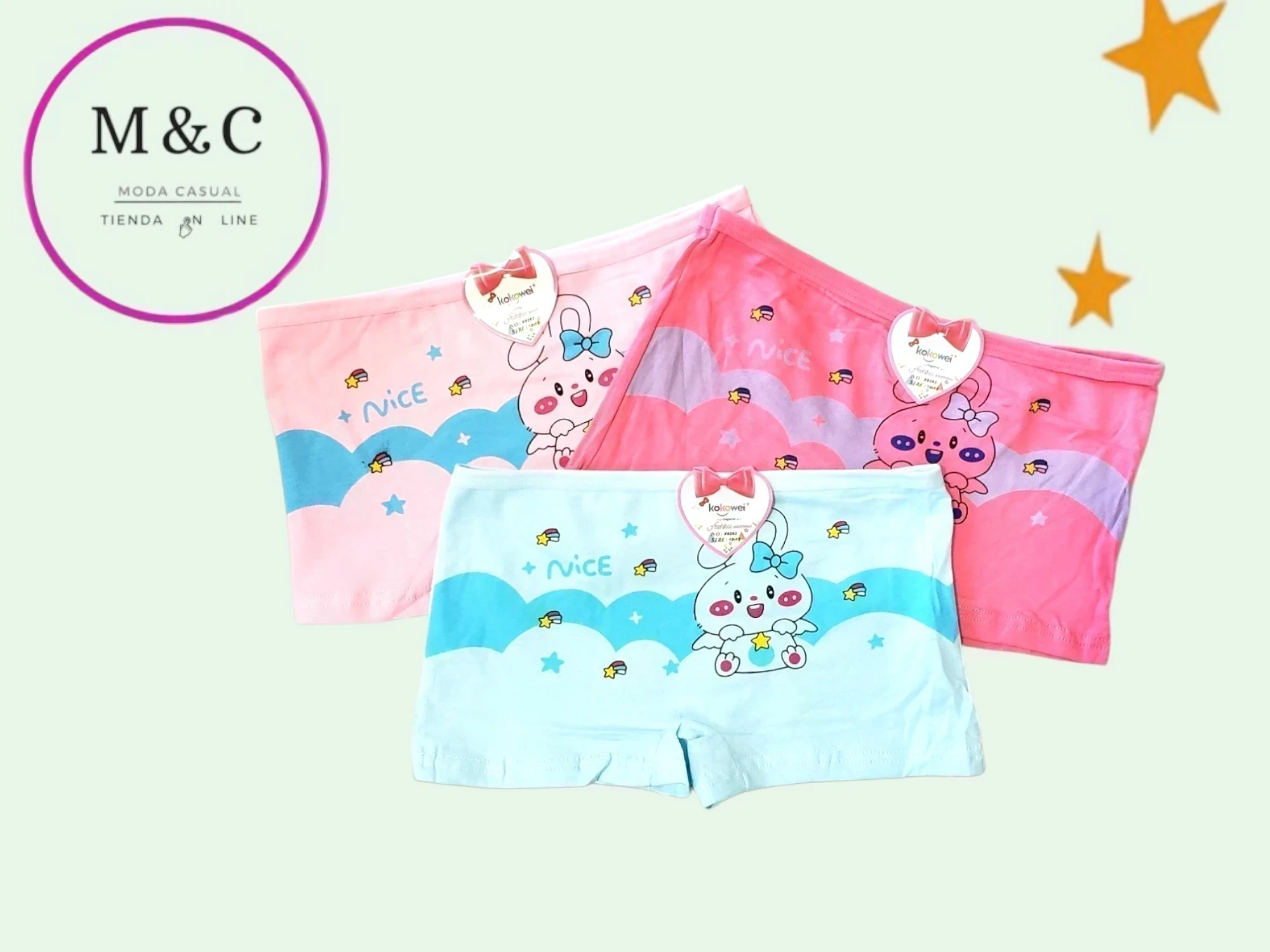 Boxer para niña T-M
