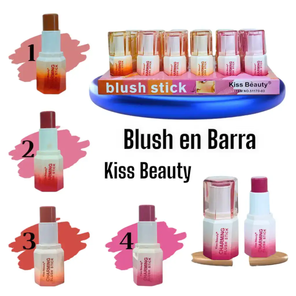 4 Blush en Barra Charming Kiss Beauty 