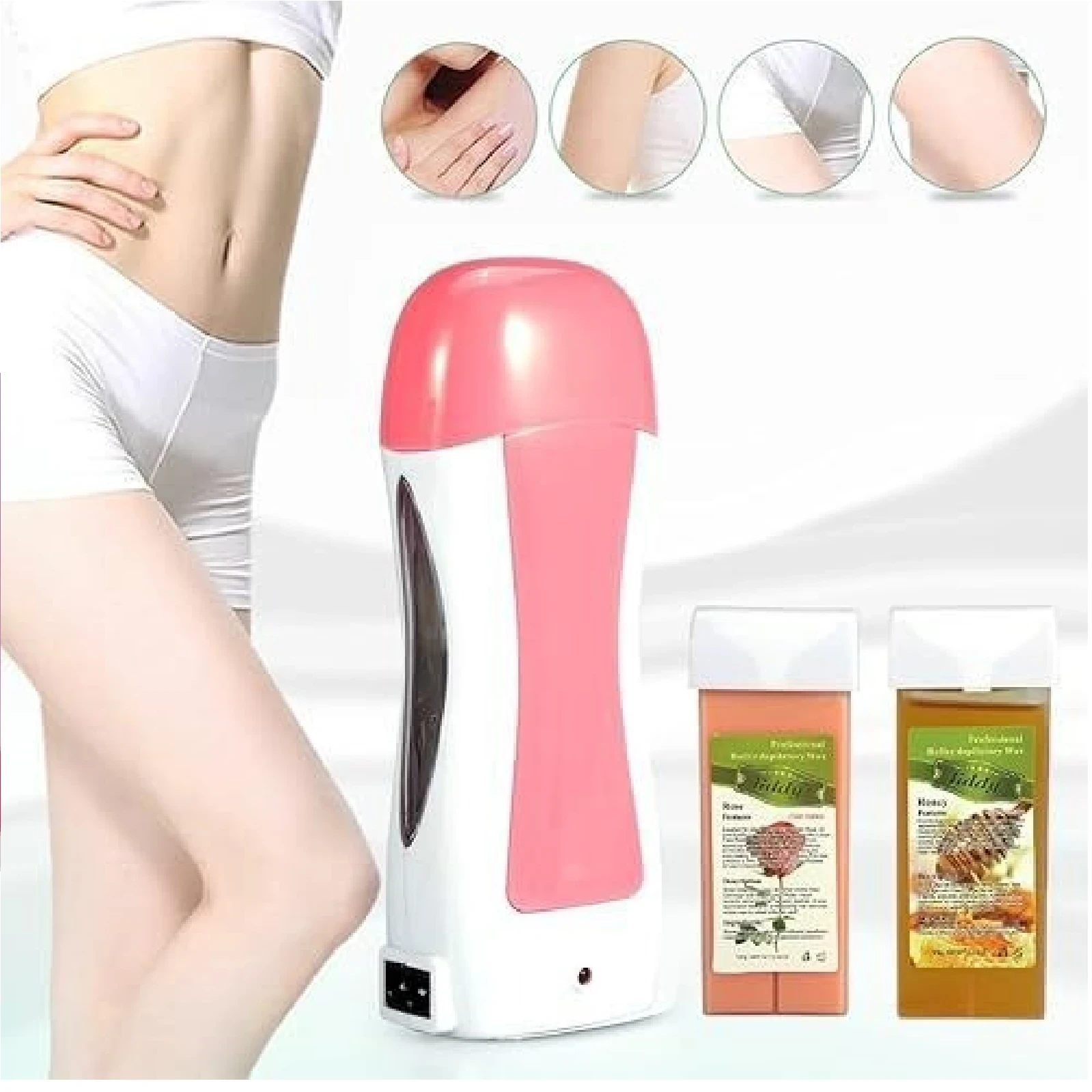Depilador de cera caliente con Roll-on 