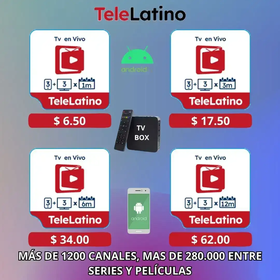 Tele Latino 3 Dispositivos y 6 Dispositivos