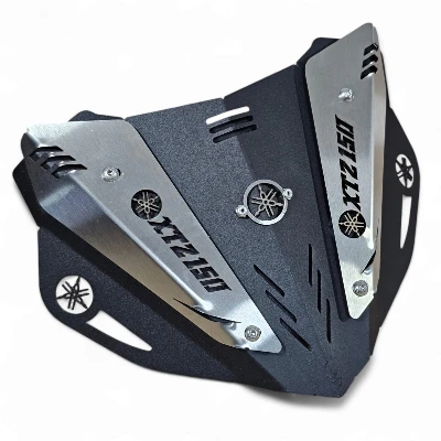 AC Xtz 150 cupula acero negro cromado ZOE