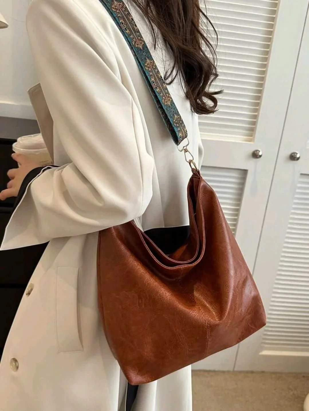 Bolsa retro marrón  2