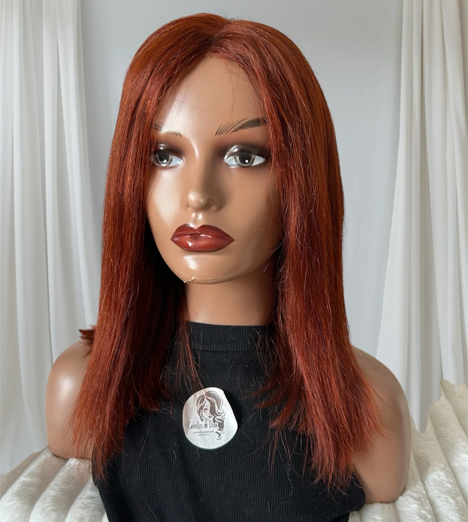 Peluca cabello humano 14 pulgadas frontal 13x4 