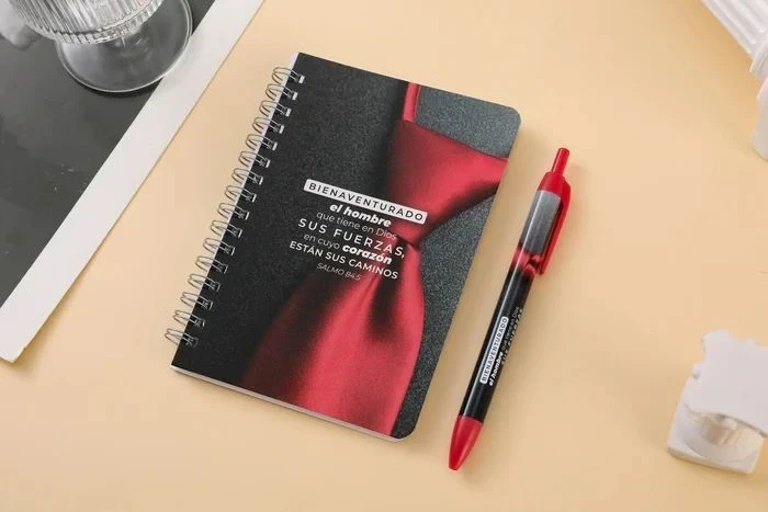 Libreta pequena con lapicero Bienaventurado el hombre