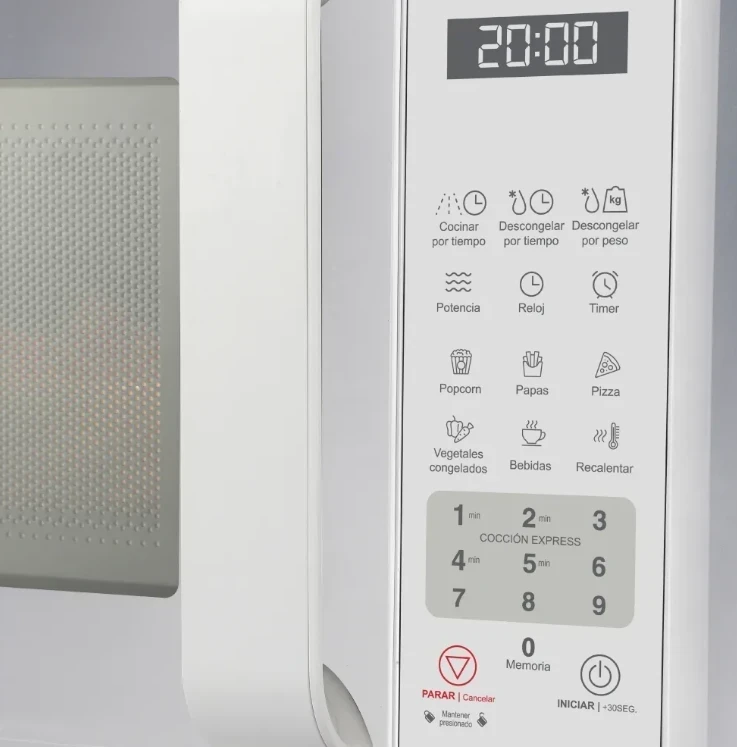 MICROONDAS SMARTLIFE 20LTS DIGITAL BLANCO  2