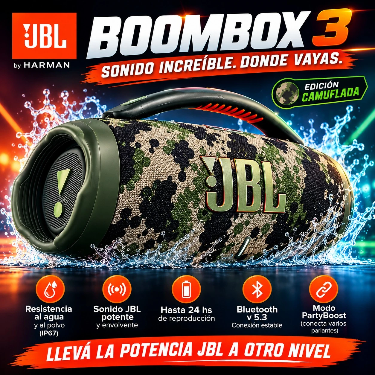 Parlante JBL Boombox3
