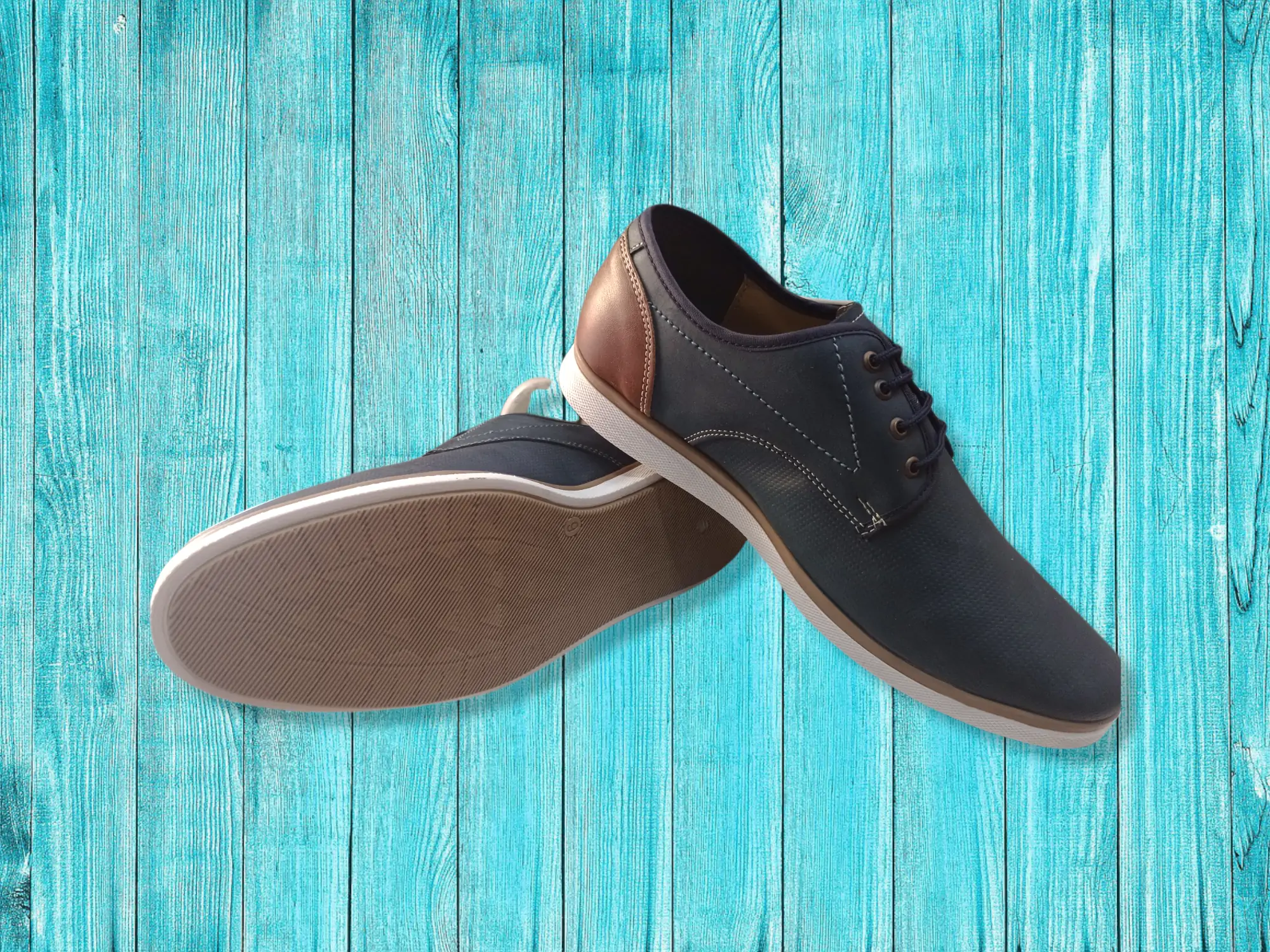 Zapatos para vestir, color azul marino  2