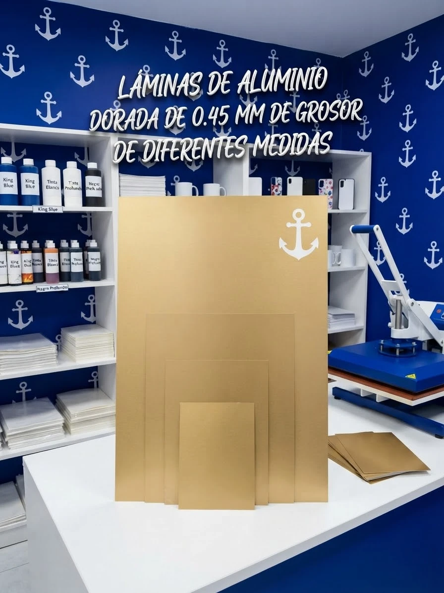 Lamina Dorada 15*20 Sublimable 0.45mm 2