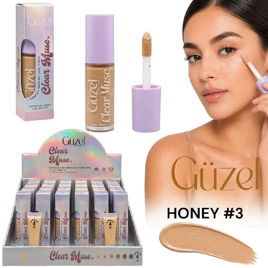 Corrector líquido clear muse tono #3 honey guzel