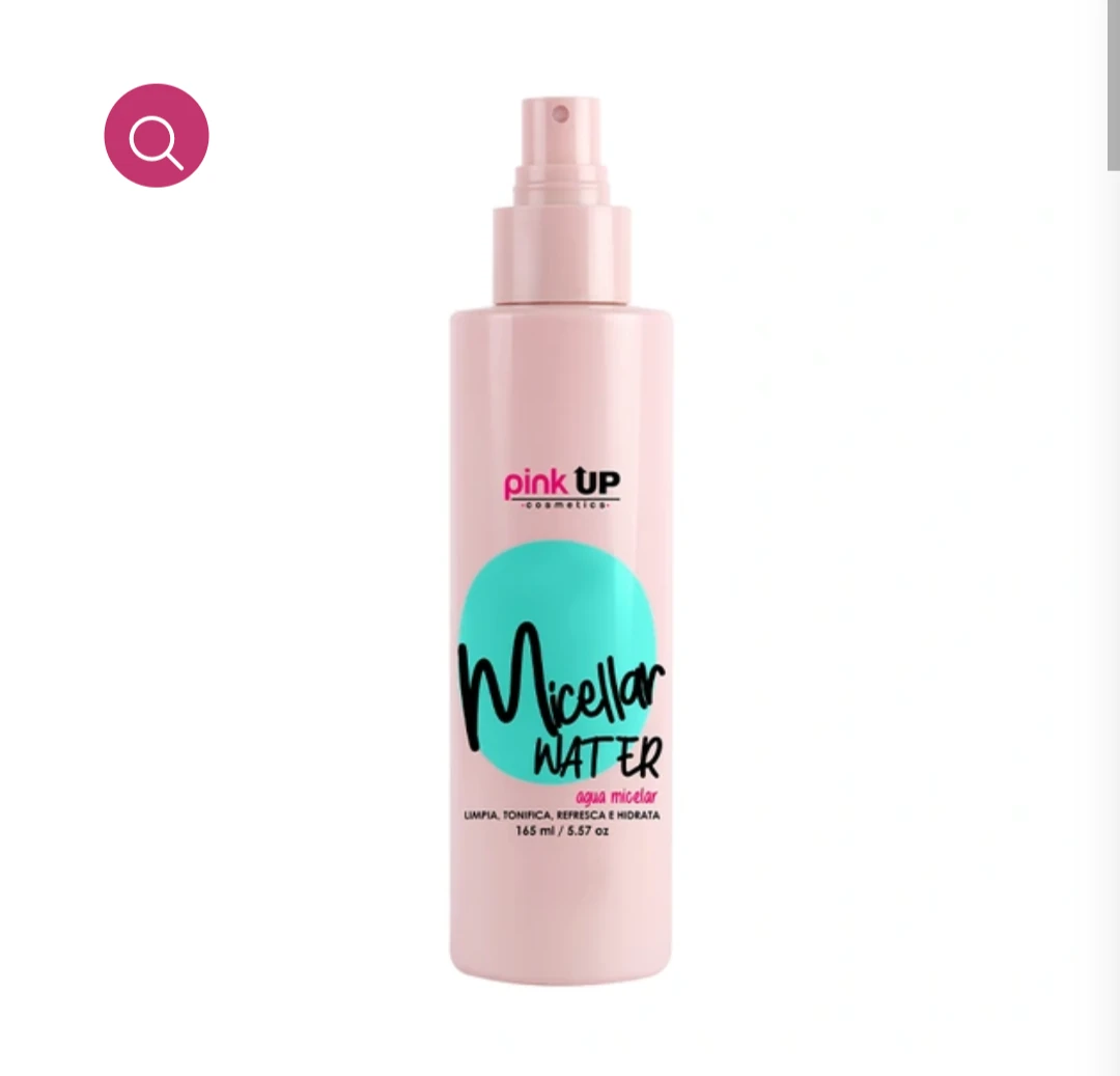 Agua micelar pink up