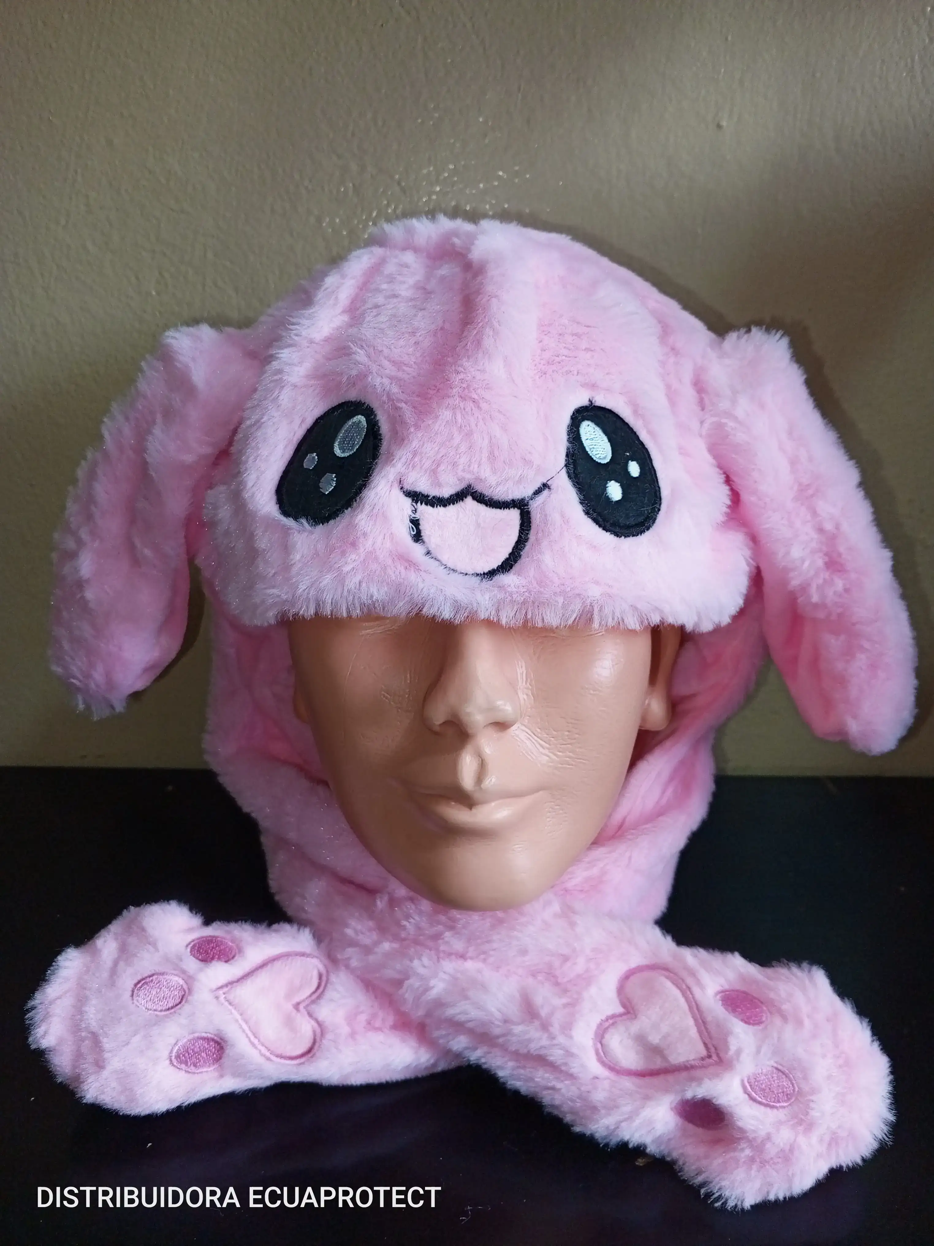 GORRO CONEJO ROSADO🐰