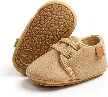 ZAPATITOS BEIGE CORDONES 3