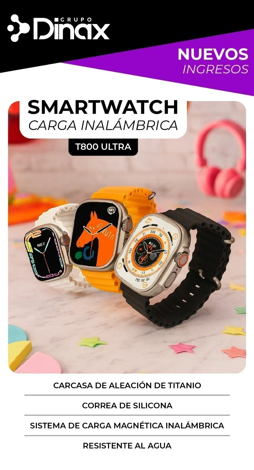 SMARTWATCH DINAX T800 ULTRA 