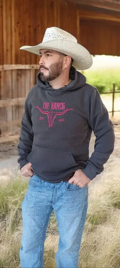 SUDADERA VAQUERA UNISEX BORDADA 3
