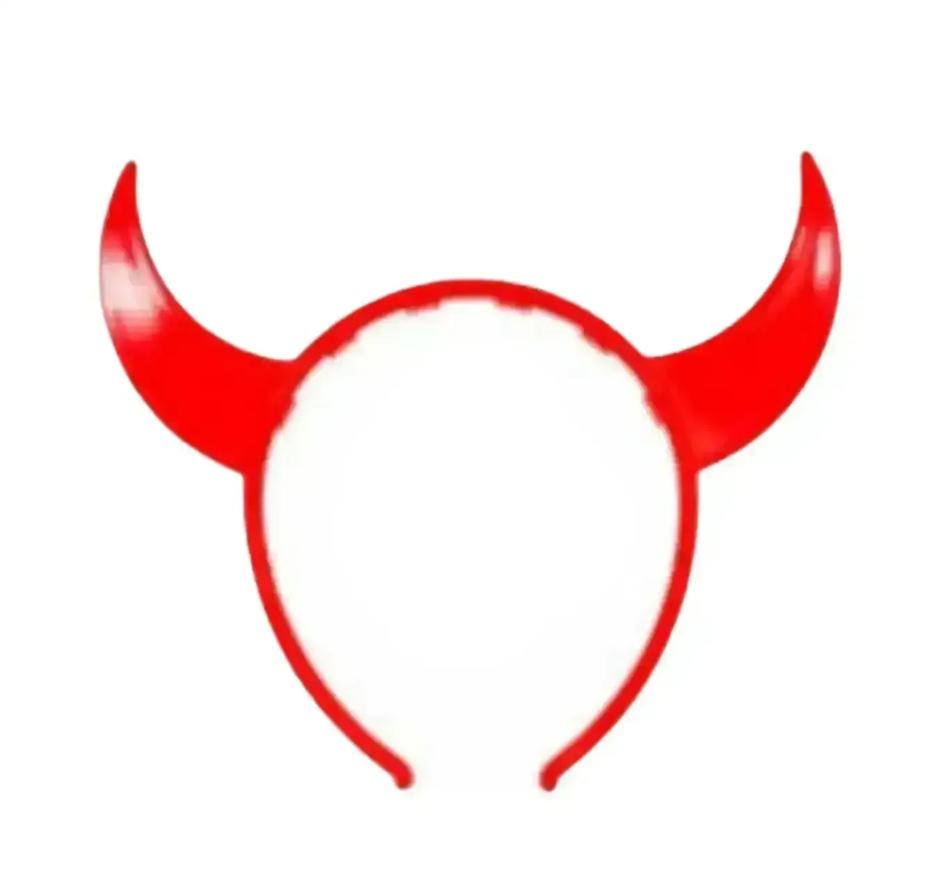 Vincha diablo plástica roja
