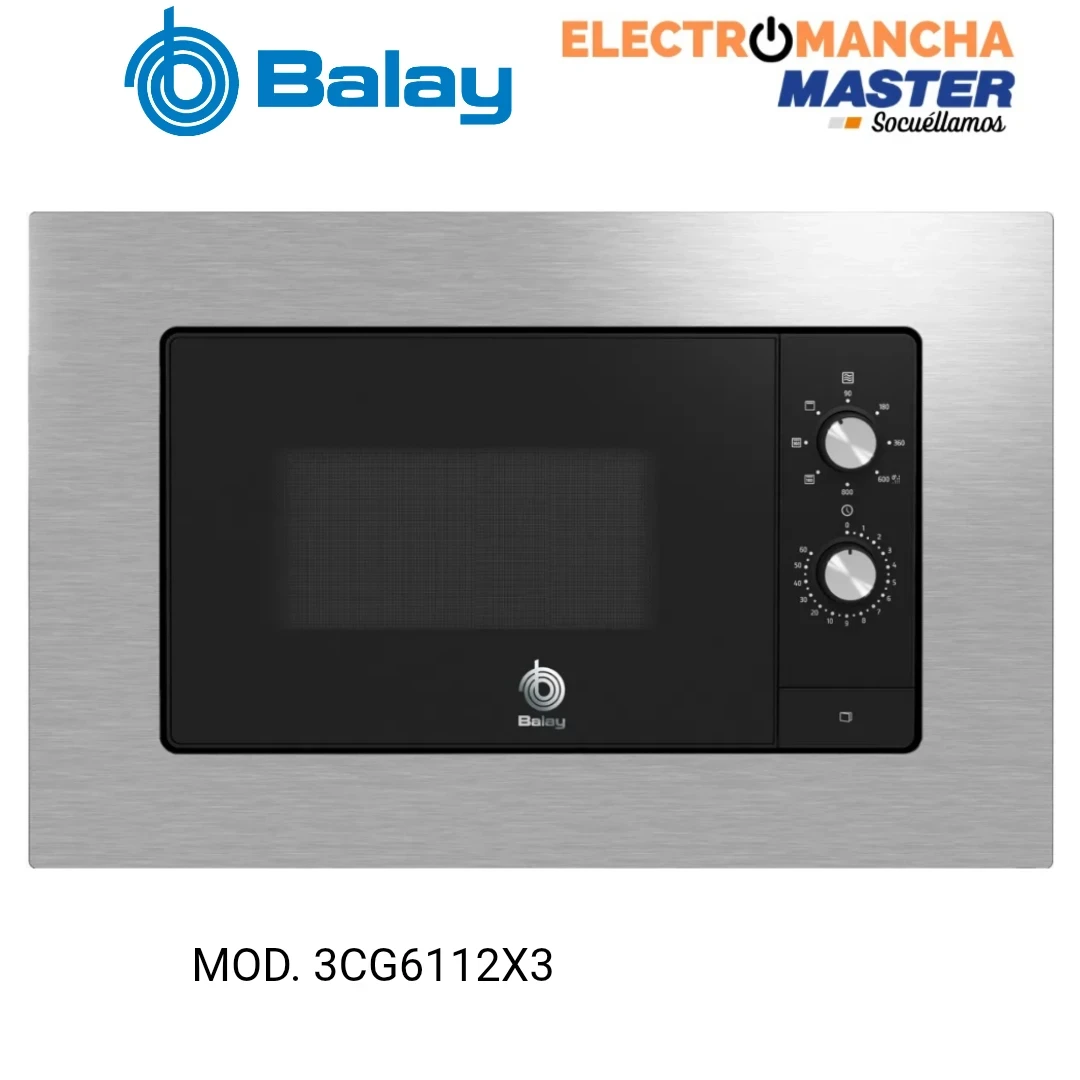 MICROONDAS INTEGRACION BALAY 3CG6112X3 20L GRILL INOX 