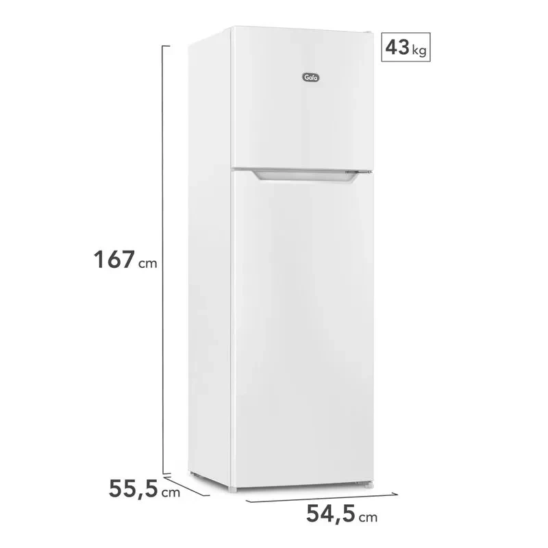 Heladera Gafa No Frost 262L Inverter Blanca HGNF251B 6