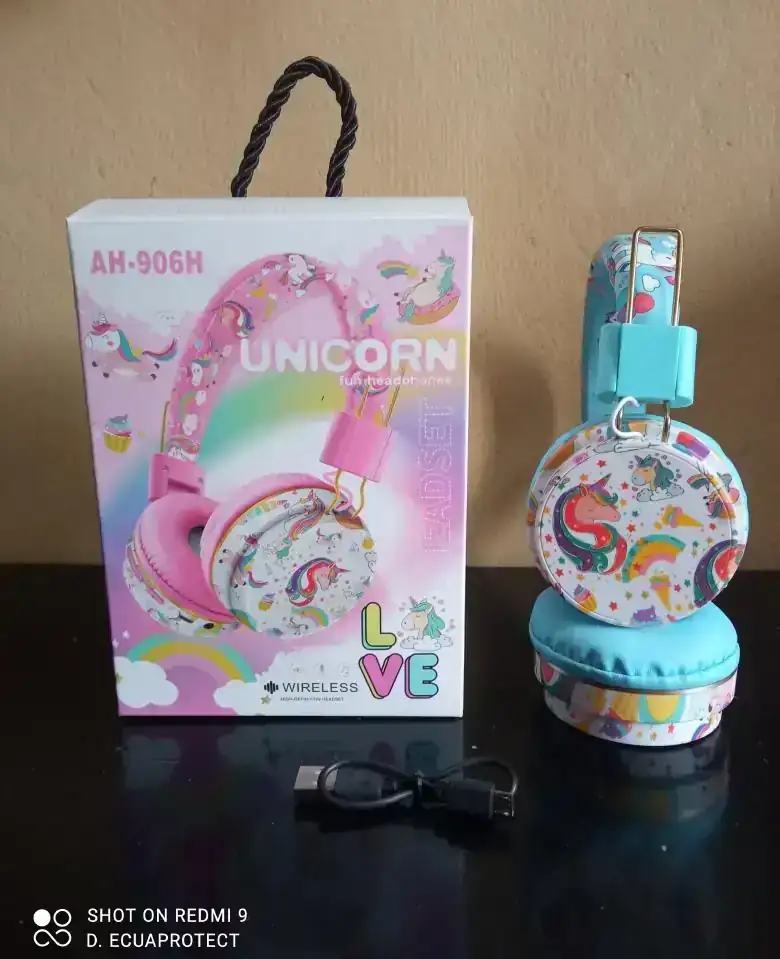 AUDIFONO INALAMBRICO UNICORNIO CELESTE 🦄🩵🎧