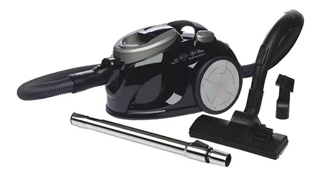 Aspiradora Trineo Liliana Aspiración Powerclean 2.5L negra y gris 220V-240V 50Hz/60Hz LA120