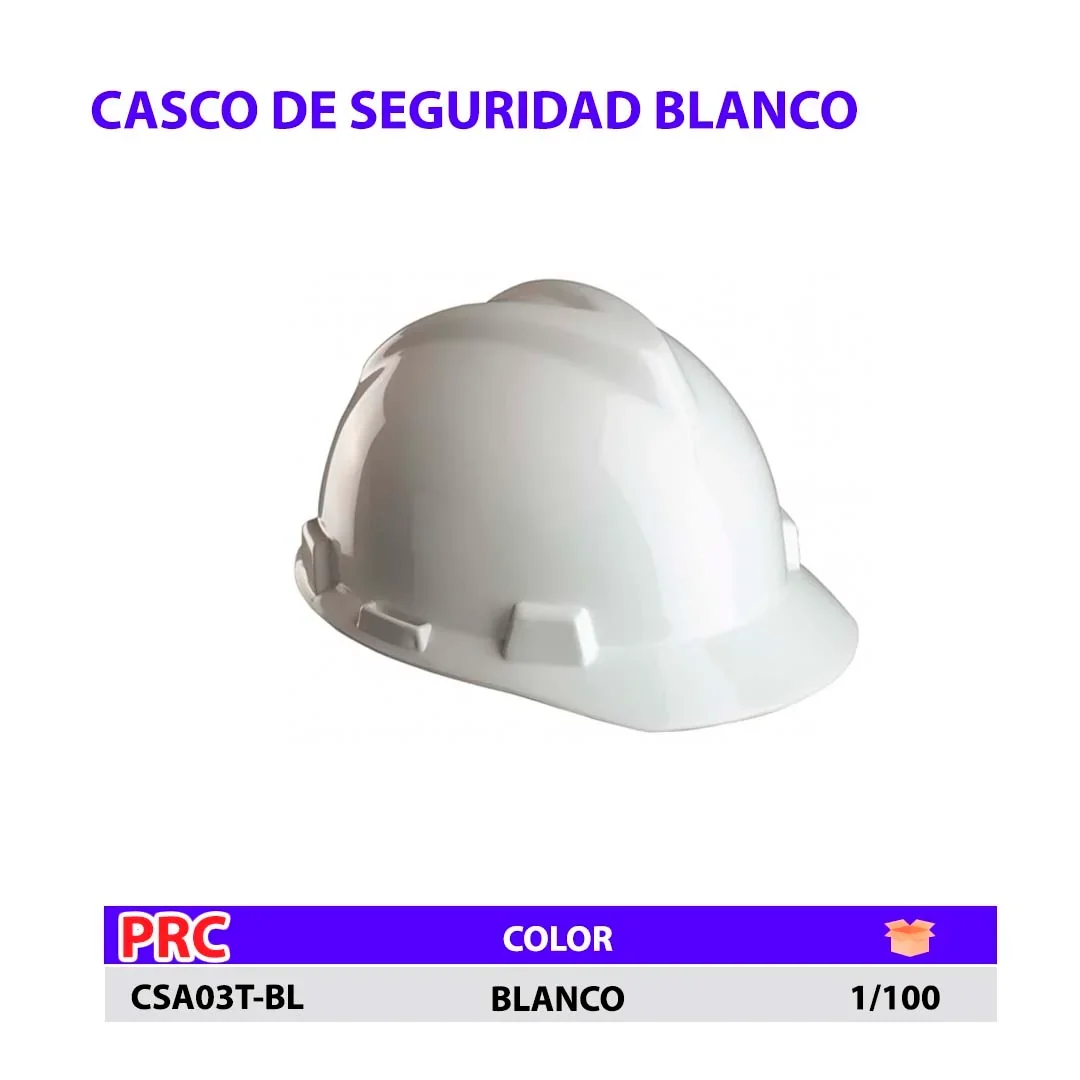 CASCO DE SEGURIDAD BLANCO ECO 