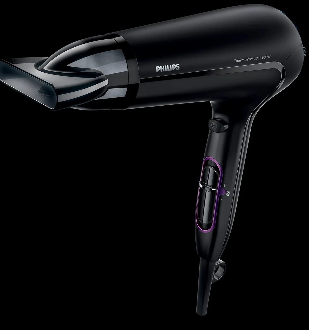 SECADOR DE PELO PHILIPS THERMO PROTECT NEGRO 220