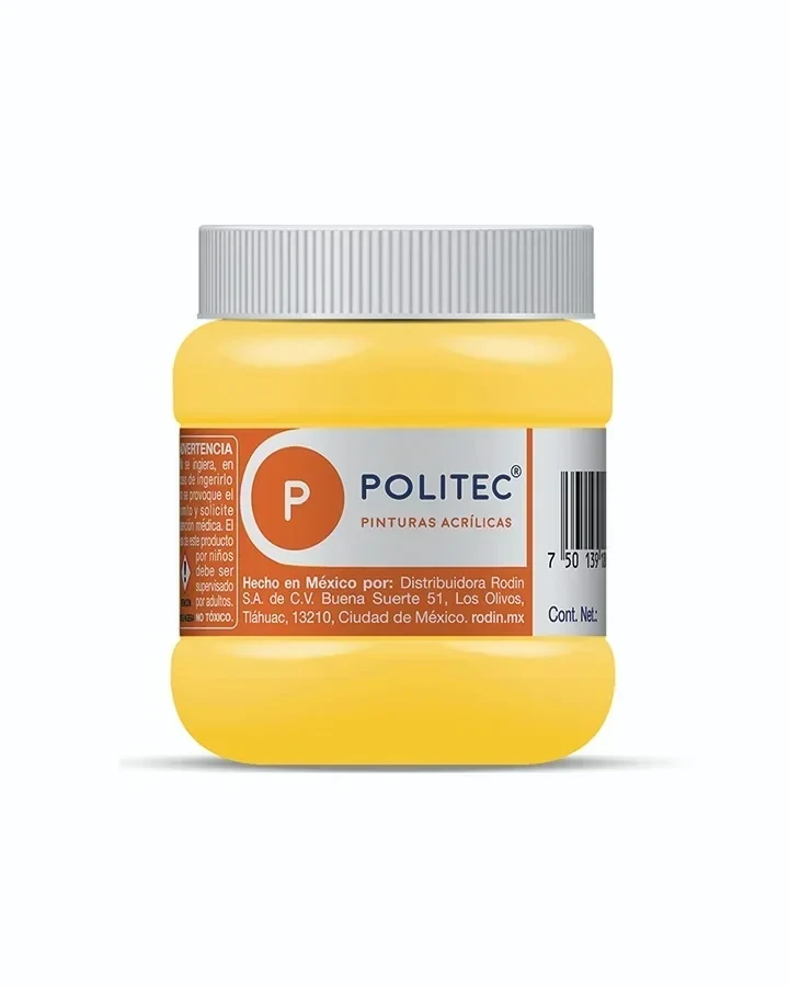 Politec pintura amarillo  medio frasco 20 ml