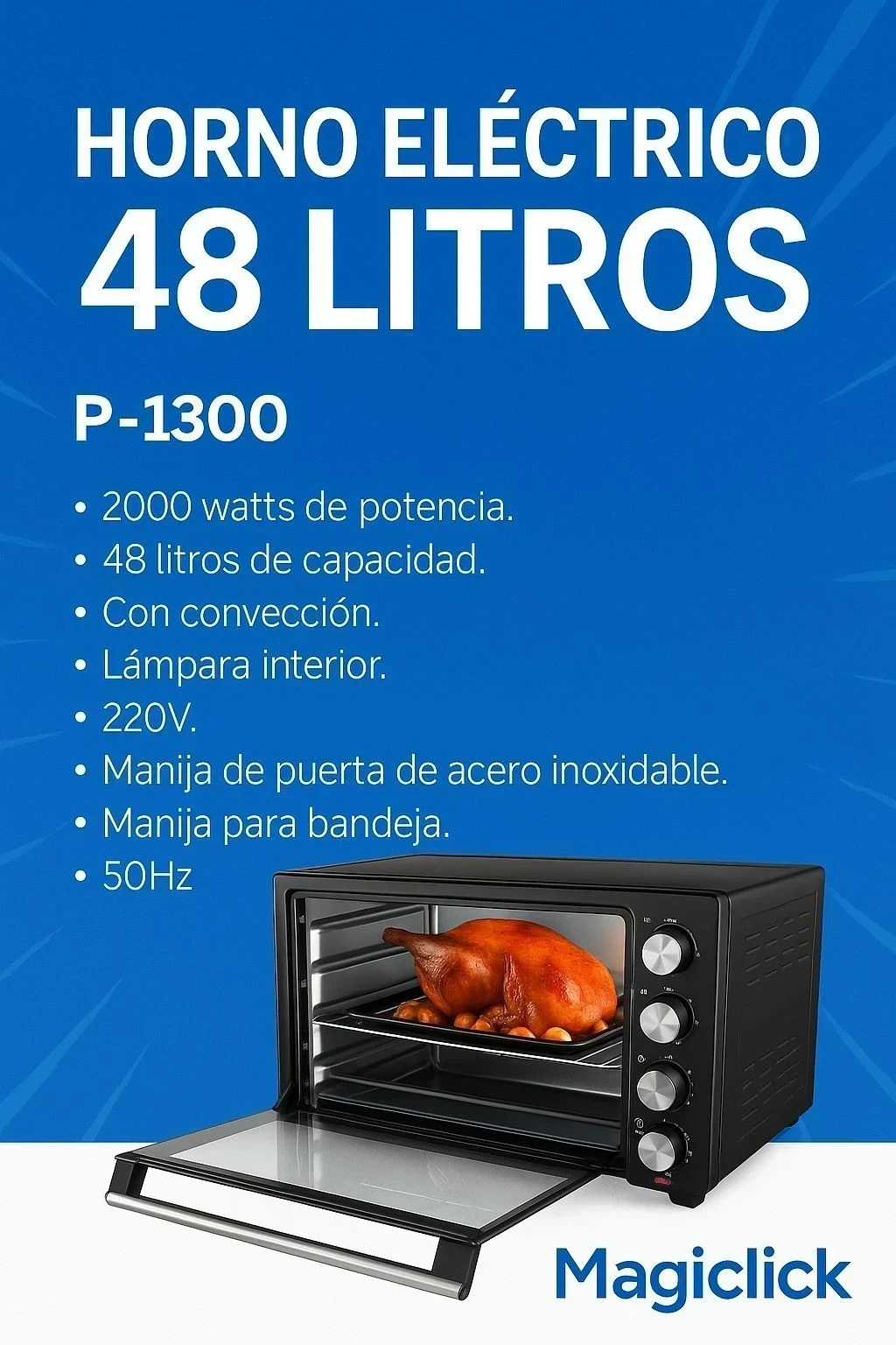 HORNO ELÉCTRICO MAGICLICK 48 LITROS