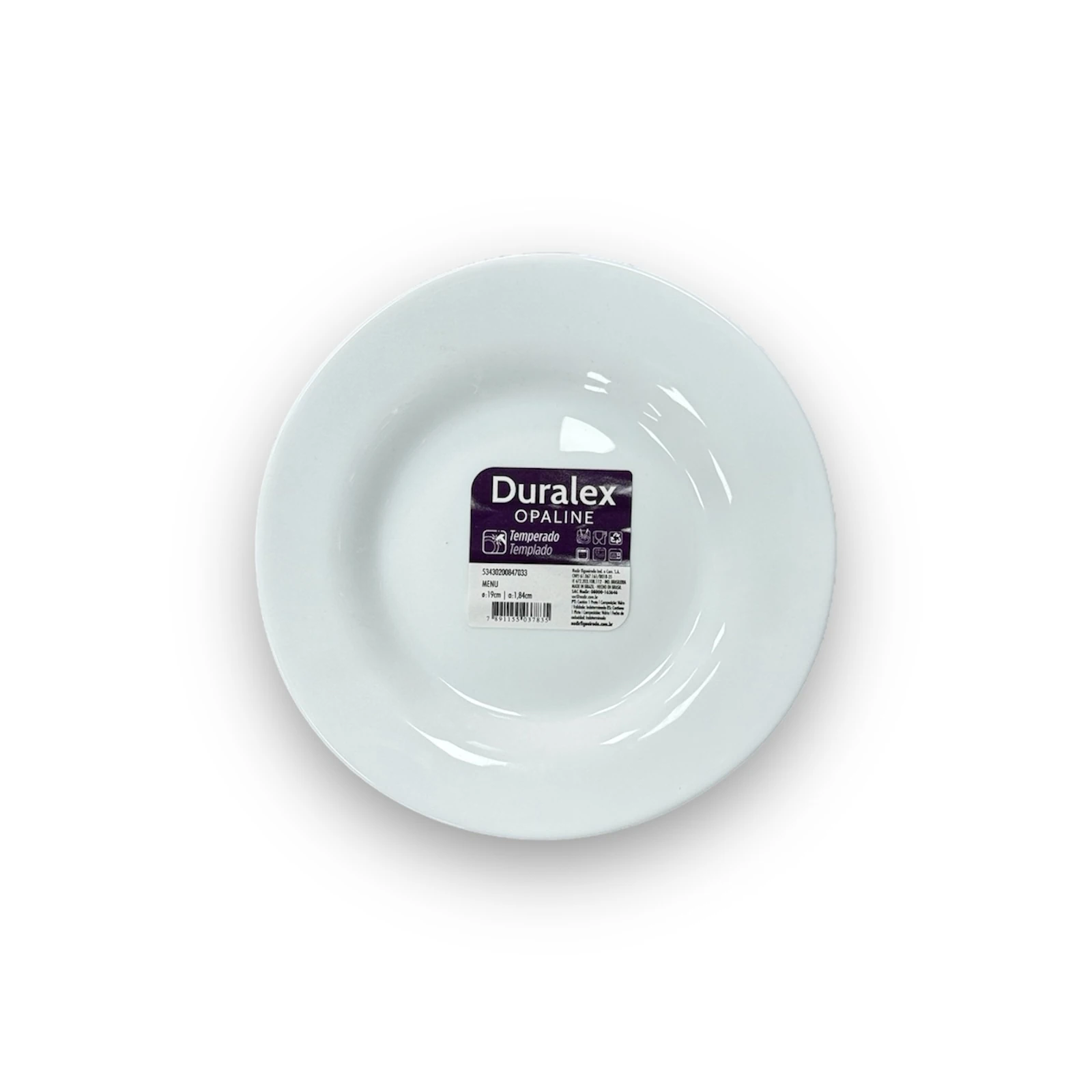 Menu plato postre 19 cm