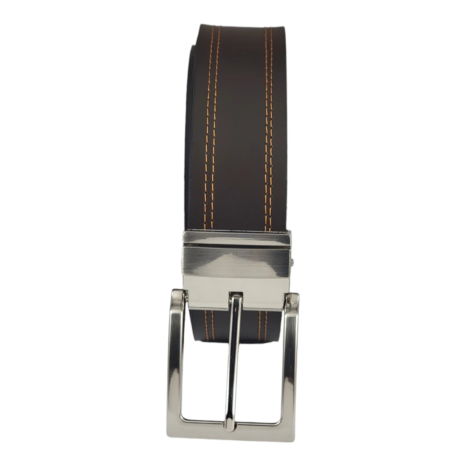 Faja formal cuero vaqueta cafe oscuro  3