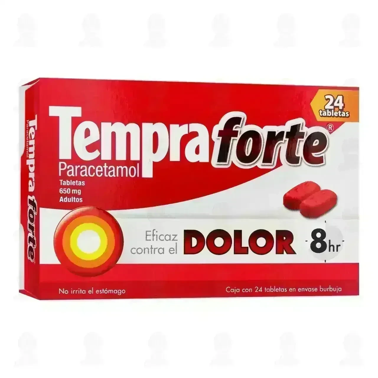 Tempra Forte 650 mg, 24 Tabletas.