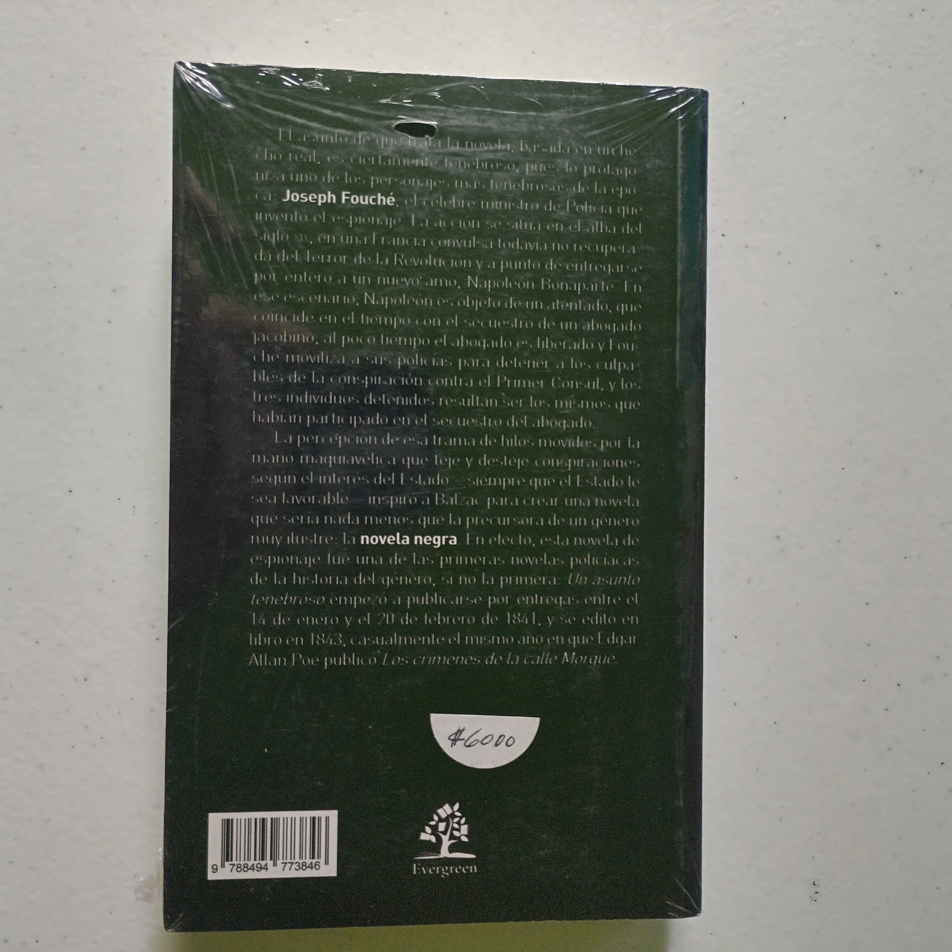 Un asunto tenebroso, Honoré de Balzac, nuevo  2