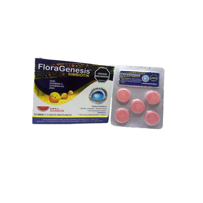 FLORAGENESIS SIMBIOTIK 12 BLISTER X 5 TABLETAS 