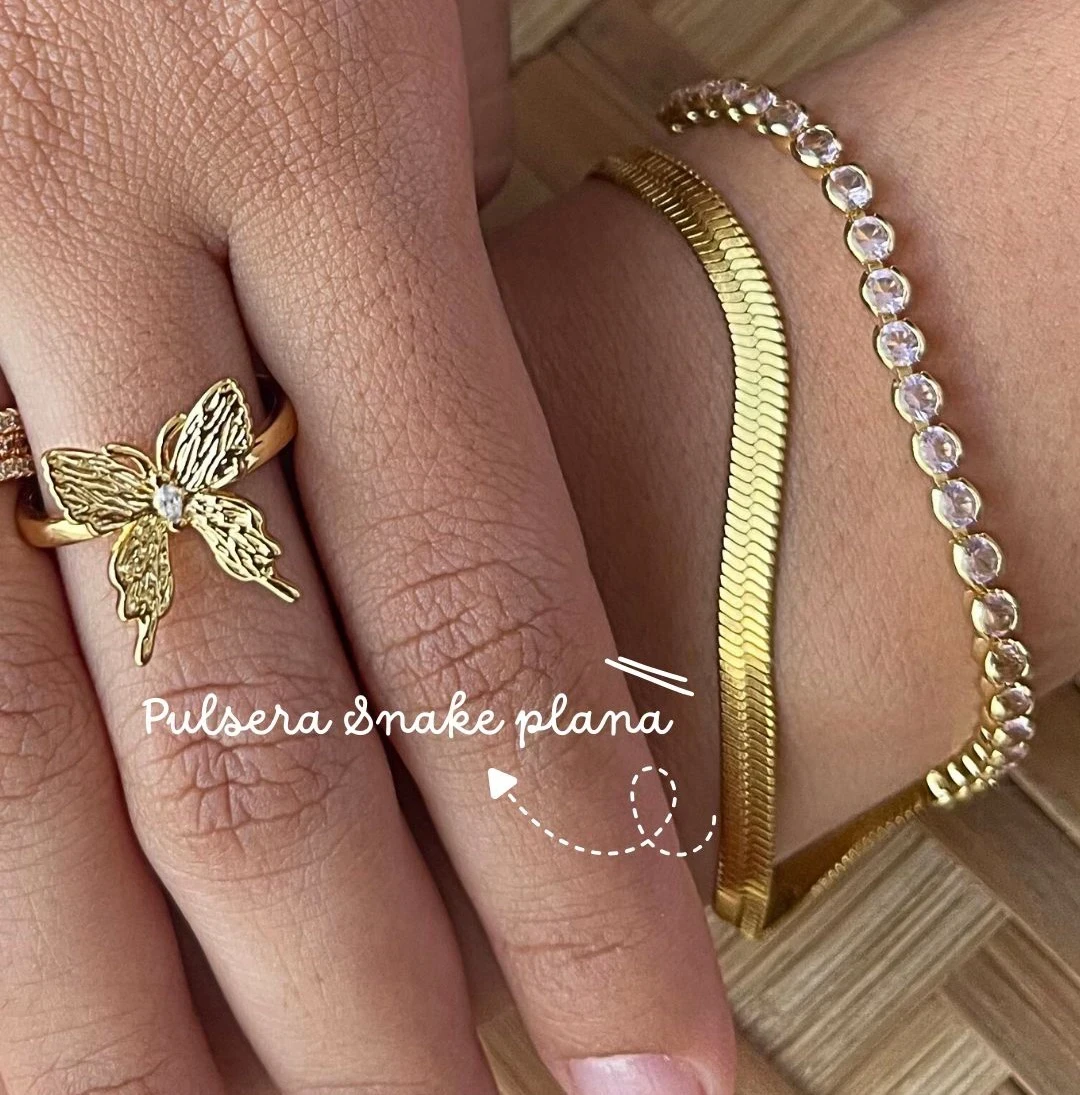 PULSERA SNAKE PLANA 