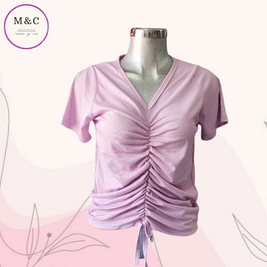 Blusa frente corrugado Talla  Grande  2
