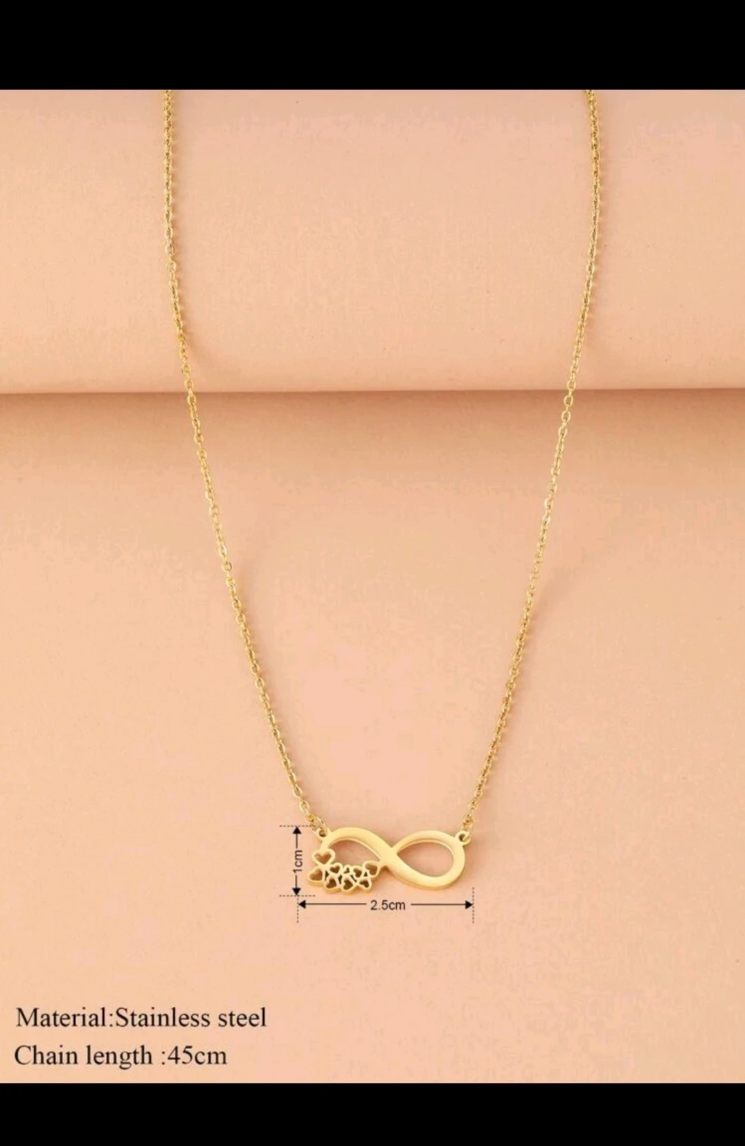 Collar colgante diseño de infinito ♾️ 5