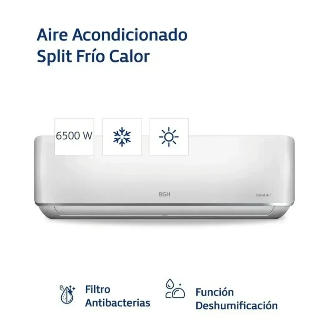 Aire Acondicionado BGH 6500w INVERTER