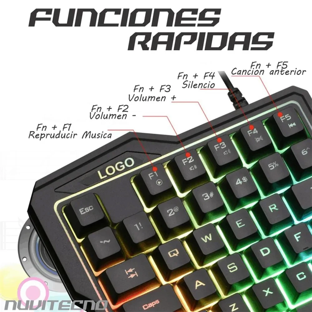 Teclado Gamer RGB Iluminado K7 2