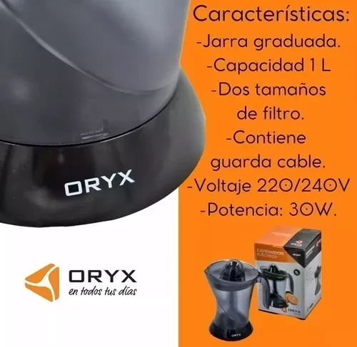 EXPRIMIDOR ELECTRICO ORYX  2