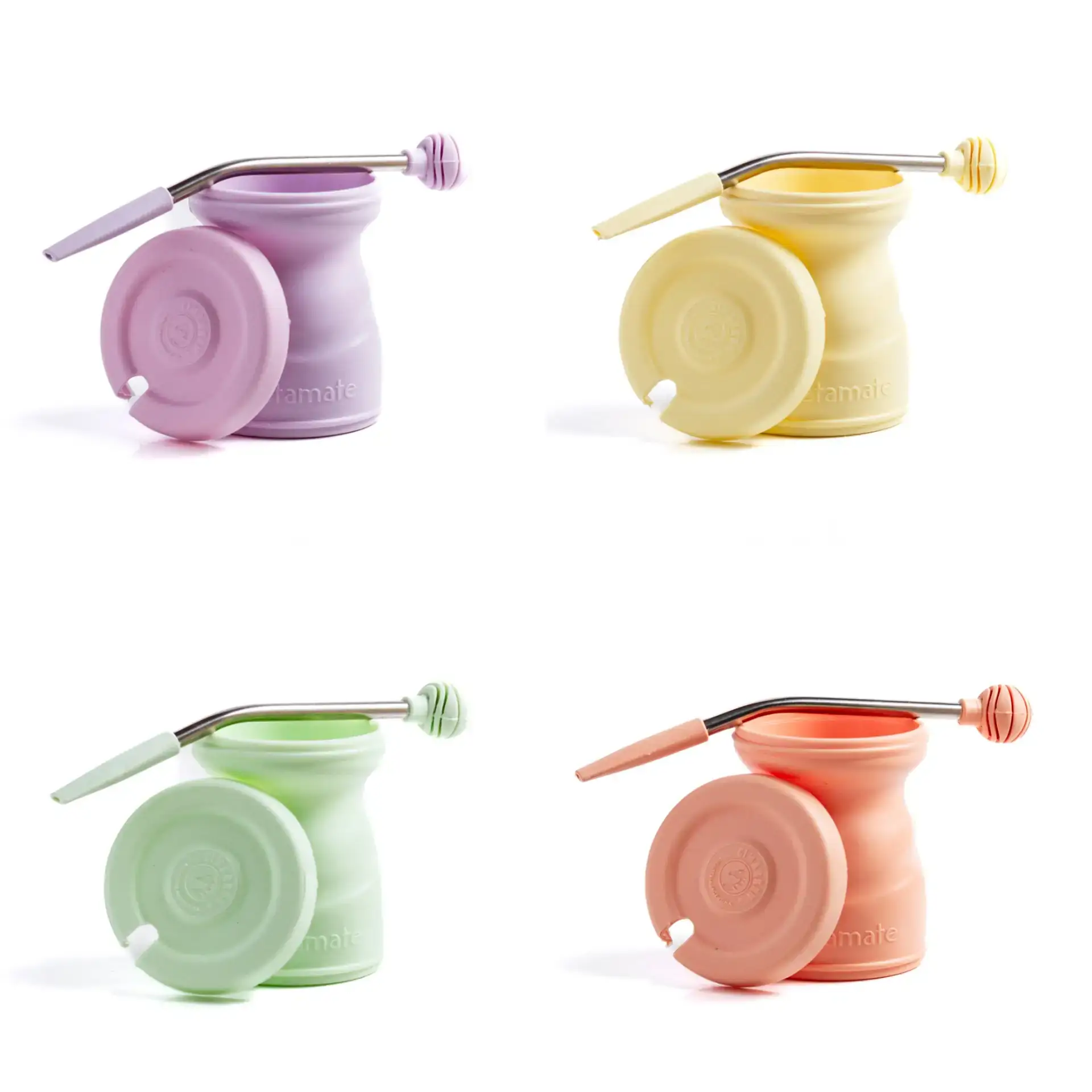 Mate Meta Mate con Bombipop  Involcable. Con tapa