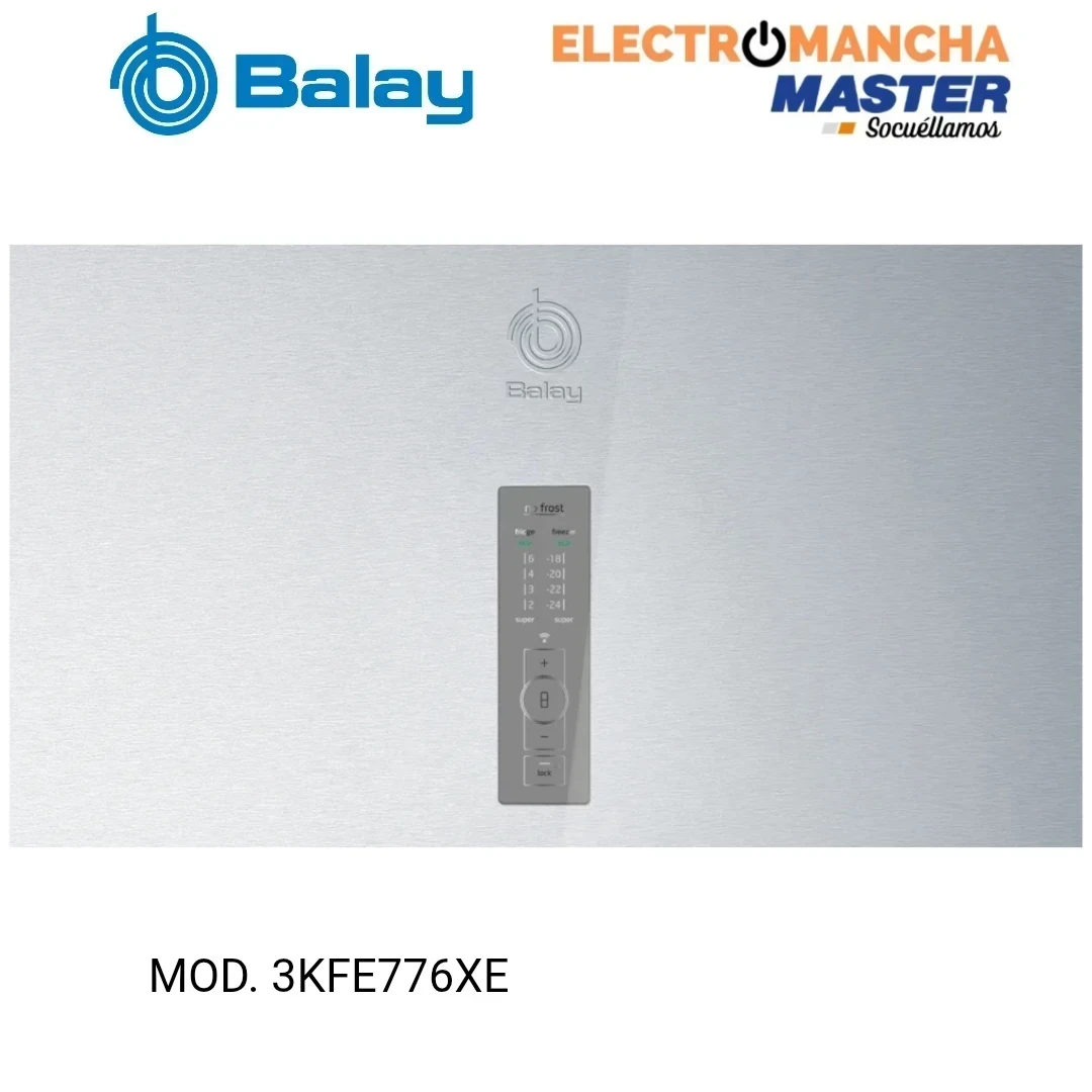 FRIGO COMBI BALAY 3KFE777XE NF 2,03*70 D INOX 2