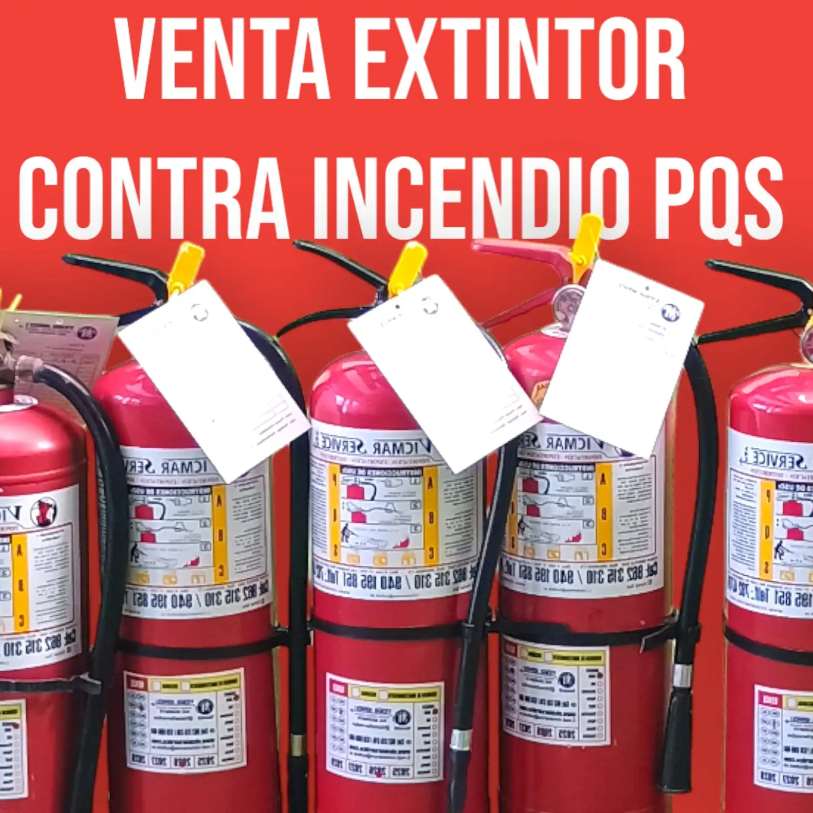 Venta de extintores contra incendio PQS 