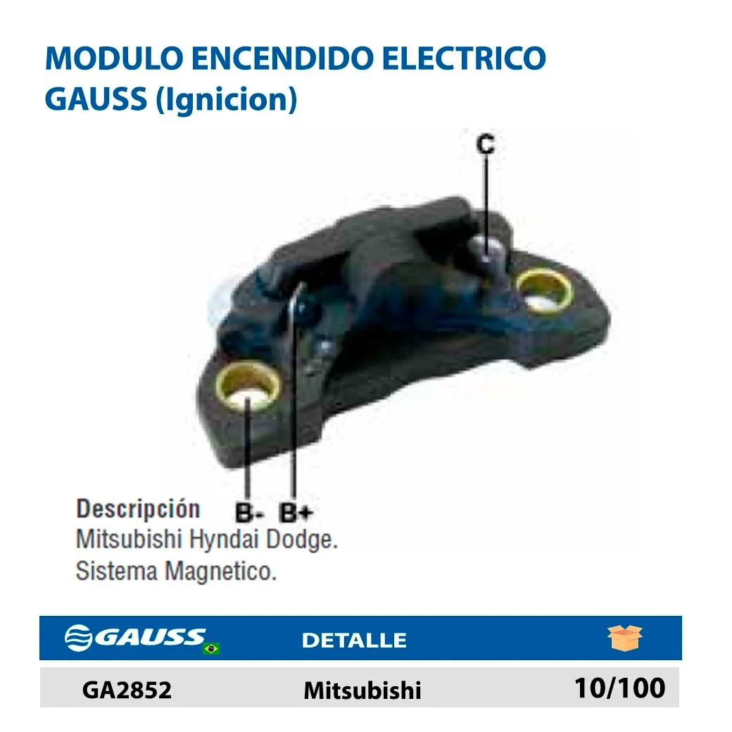 MODULO ENCENDIDO ELECTRICO GAUSS (Ignicion) Mitsubishi