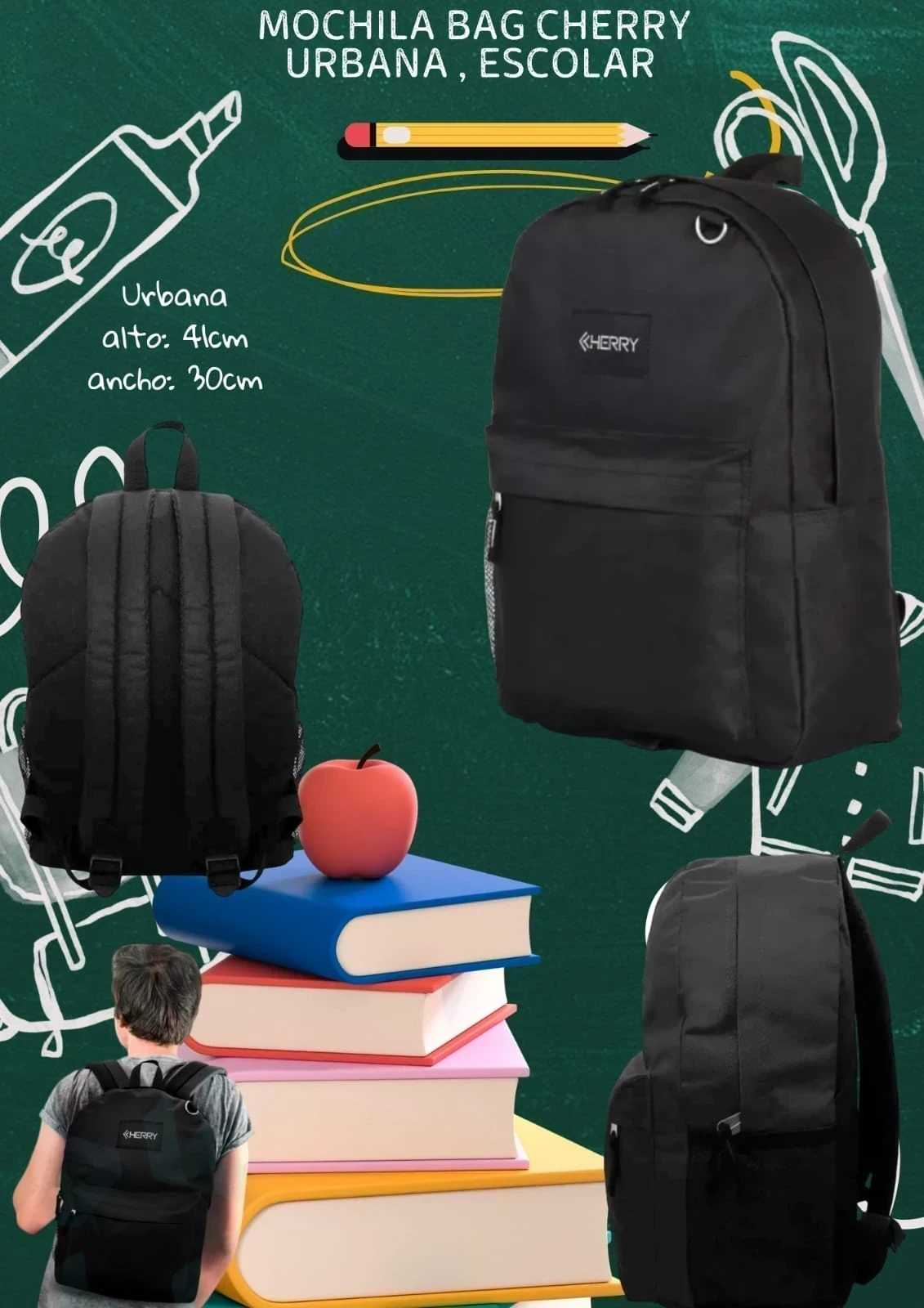 MOCHILA BAGCHERRY 