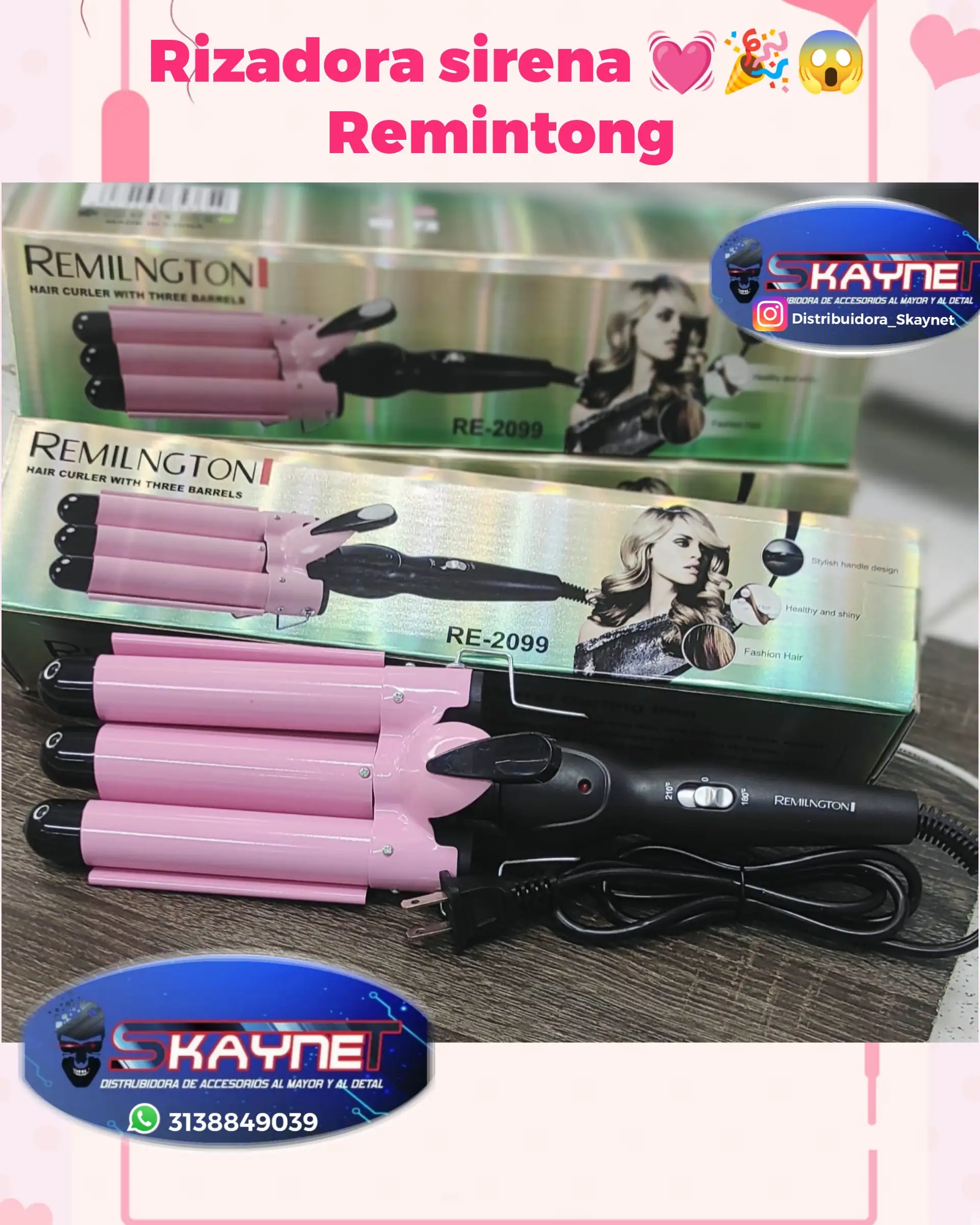 Rizador pinzas onda sirena REMINGTON 🧜‍♀️