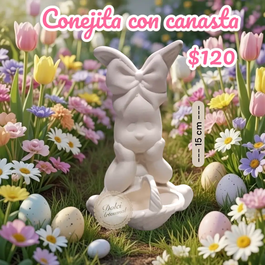 Conejo & conejita con canasta  2