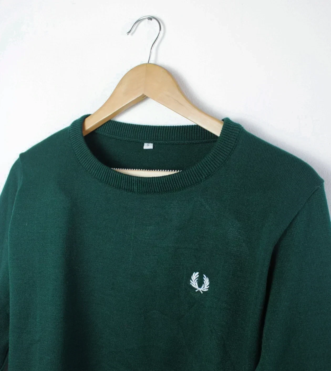 Jersey verde cuello redondo 