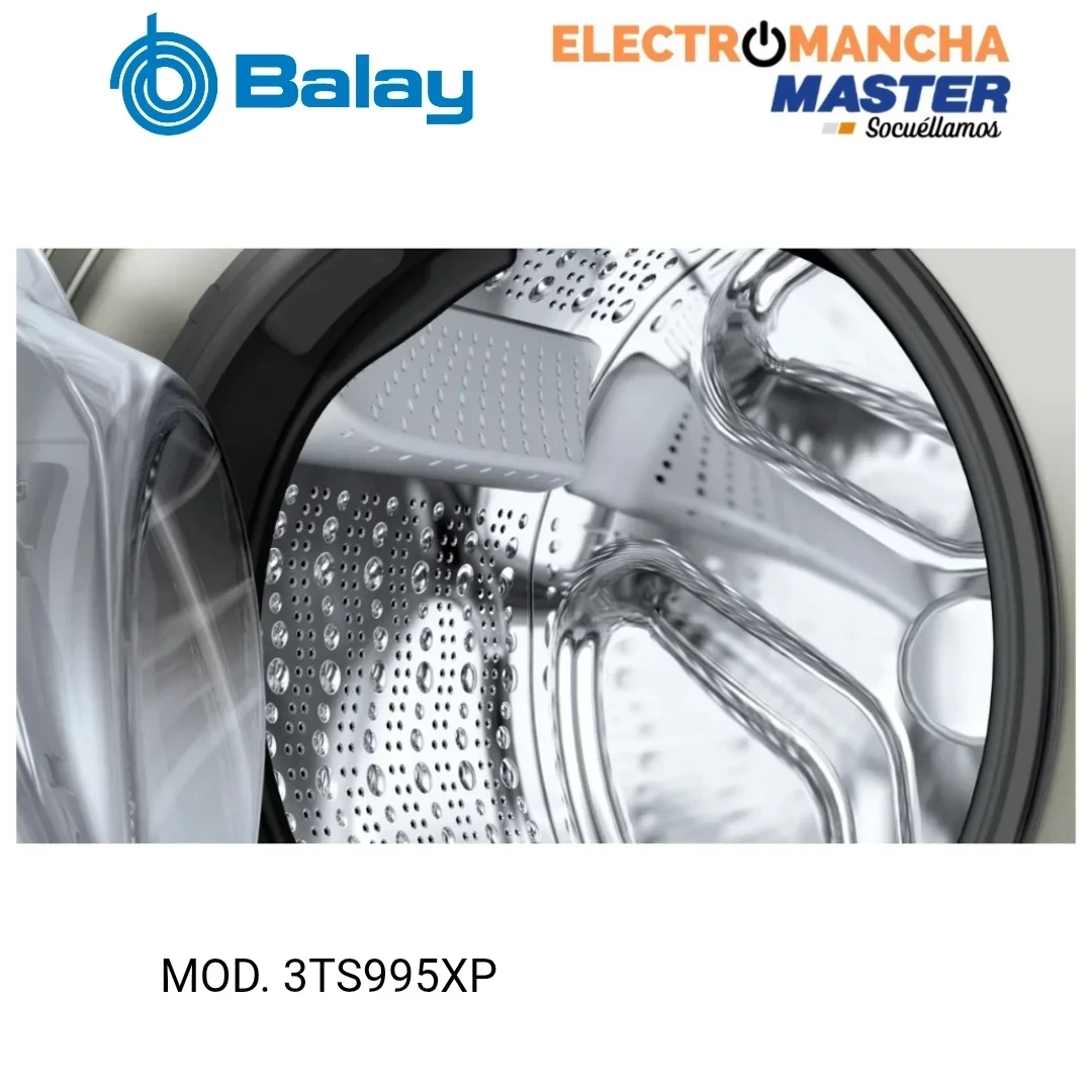 LAVADORA BALAY 3TS995XP 9 KG. 1400 RPM INOX A  2