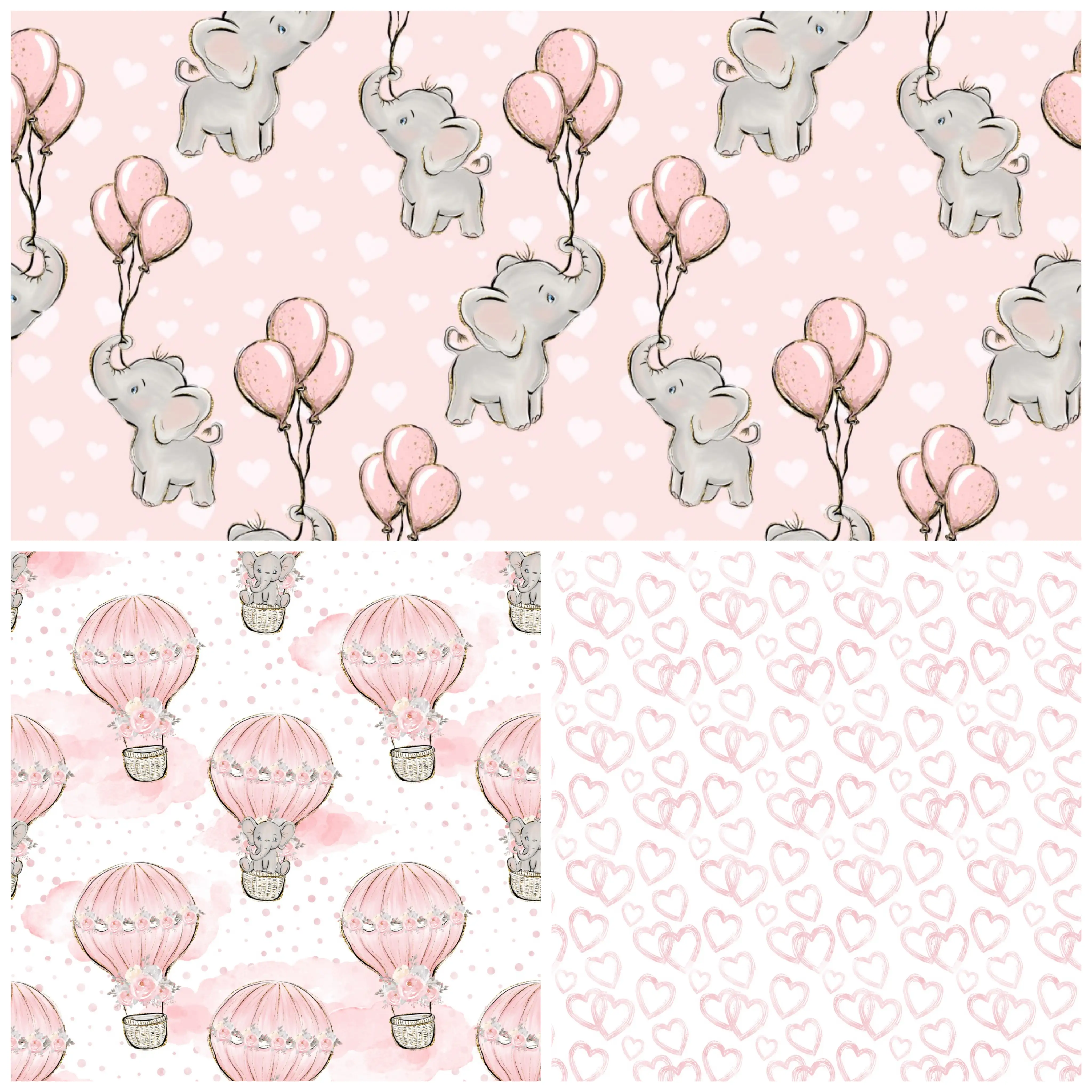Diseño elefante , nubes , animales ( niña) 4